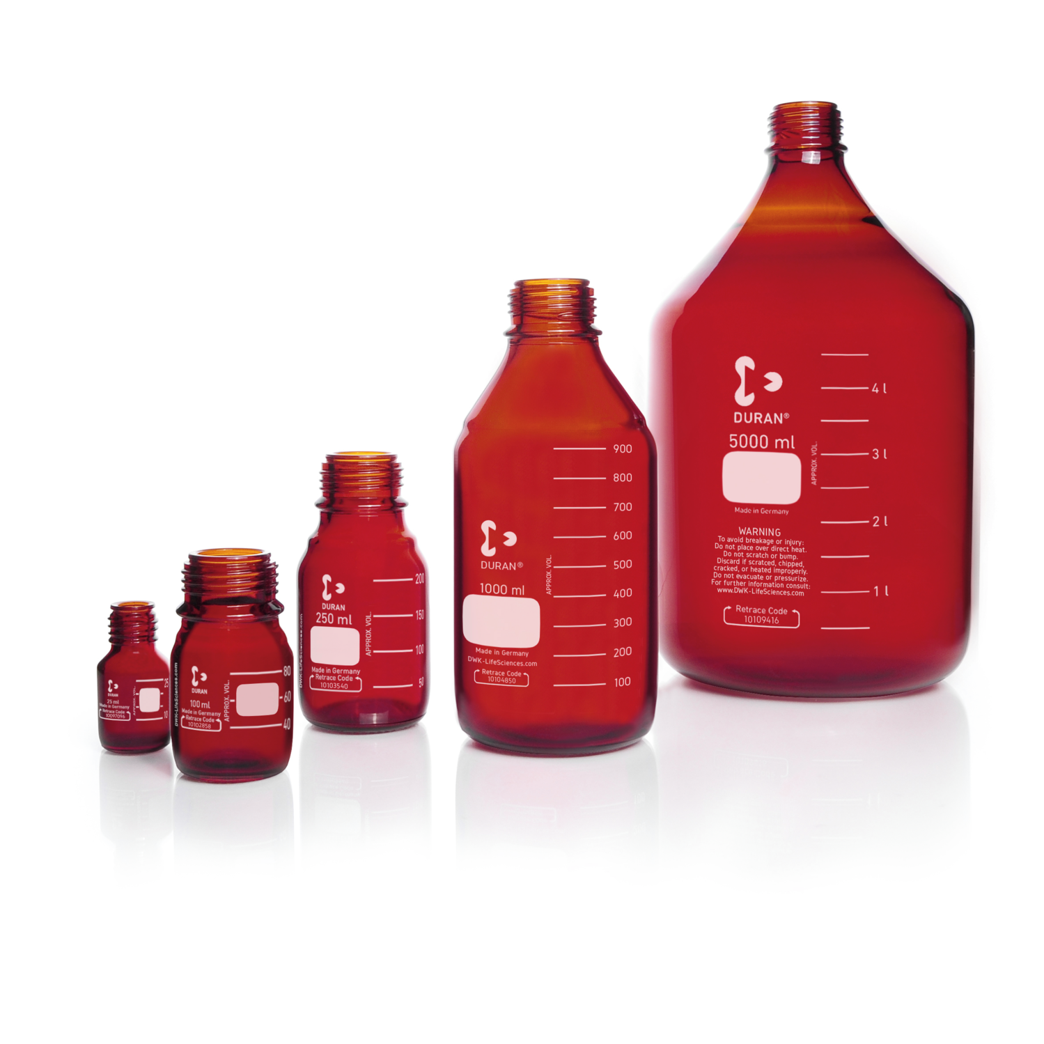 Laboratory bottle Amber (สีชา)